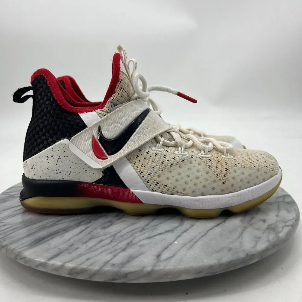 Nike Basketball Shoe Youth Boys 7Y LeBron 14 GS Flip The Switch White Multi Mesh